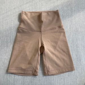 Nude biker shorts (Aritzia)